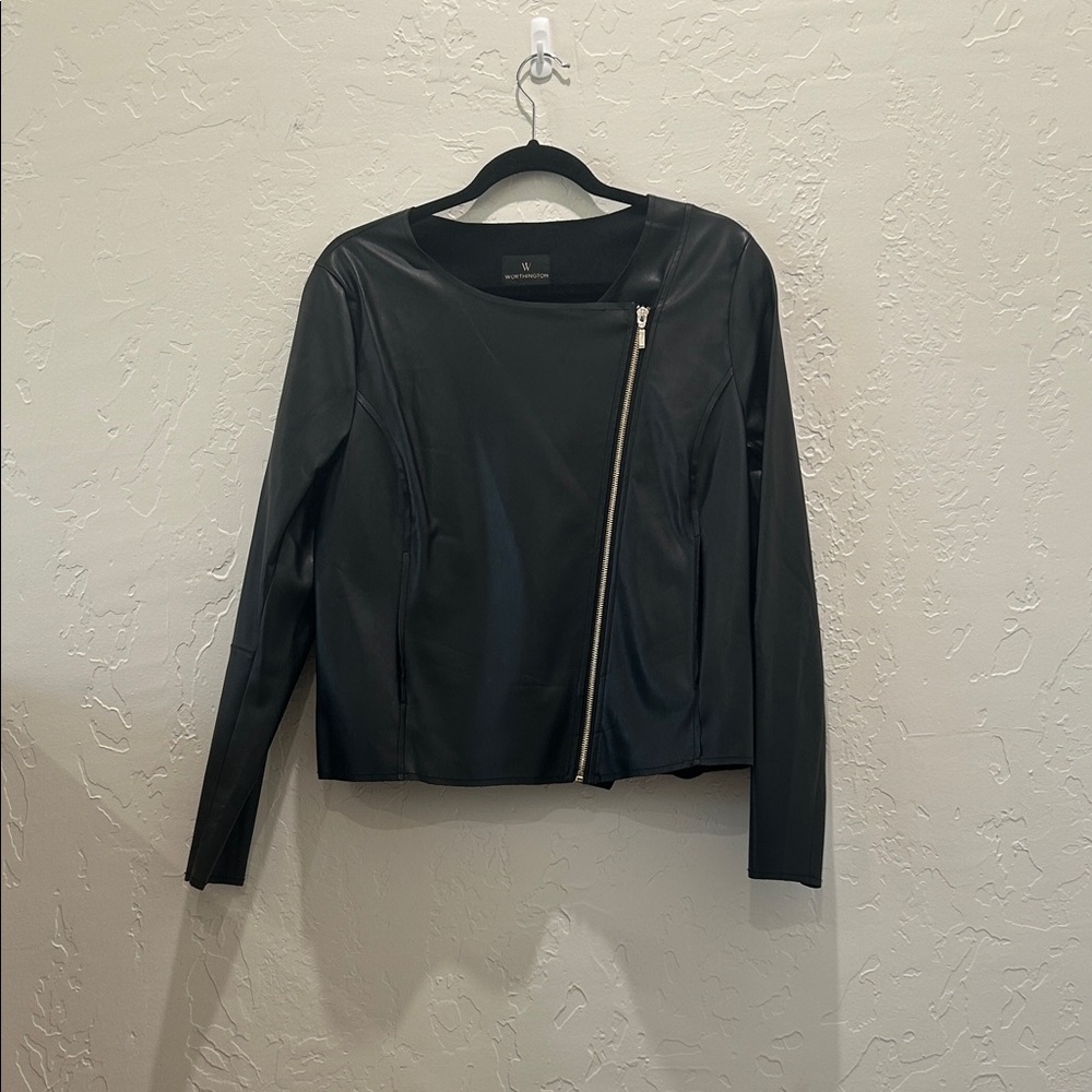 Worthington Black Outerwear - FAUX Leather